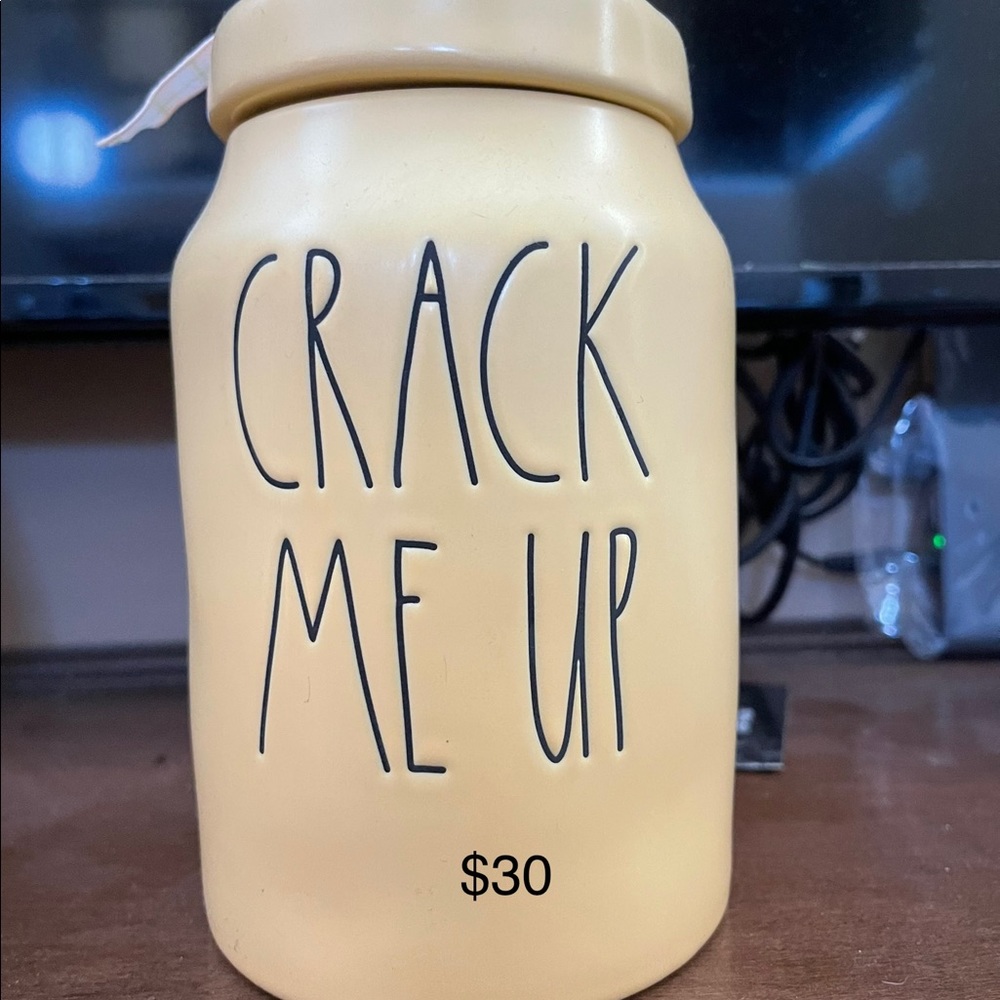 Rae Dunn Crack me Ip Cannister